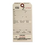 Brownells CC-1 Single Stub Claim Checks Off-White Cardstock
