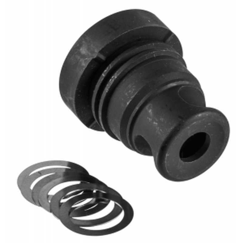 Yankee Hill Mini Phantom Q.D. Muzzle Brake 1/2x28 Black Melonite Steel