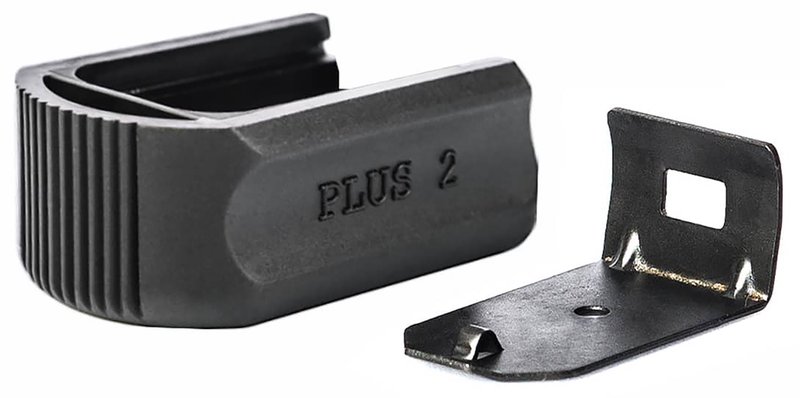 Mec-Gar Plus-2 Magazine Extension Adapter Set for Optimum Flush Magazines Black