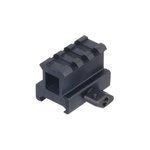Leapers High Profile Riser Mount With 3 Slots (1-Inch Saddle Height)