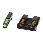 HiViz GLN425 LiteWave H3 Tritium Litepipe Glock 9/40/357 Steel Sight Set