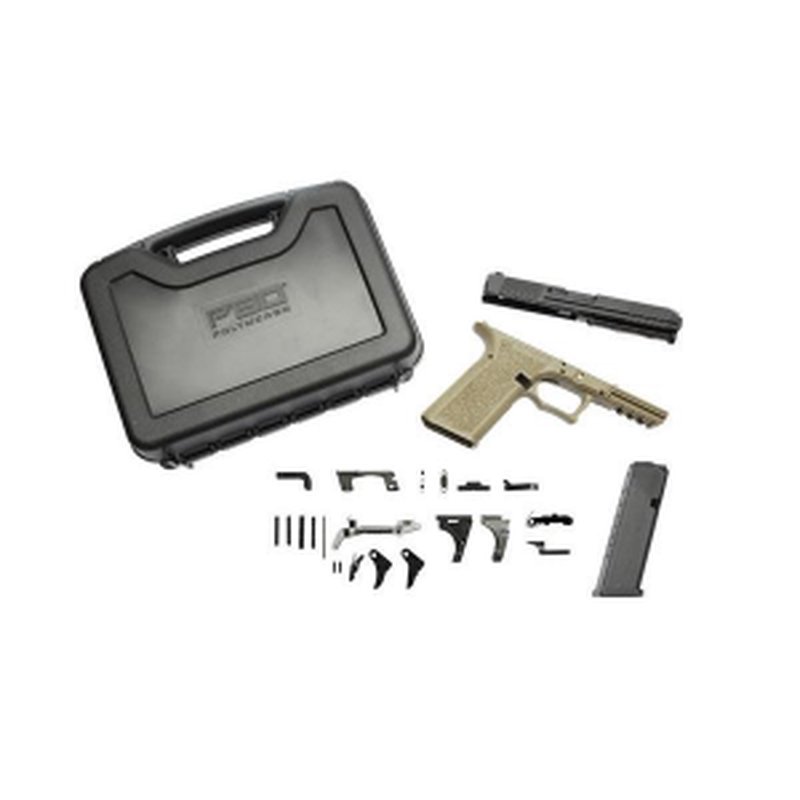 Polymer80 PFS9 Serialized Full Size 9mm Pistol Build Kit (10-Round) - Flat Dark Earth