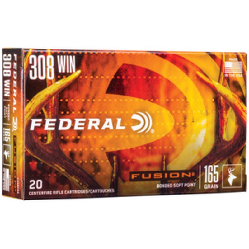 Federal Fusion .308 Win Soft Point 165gr 20-Round Box