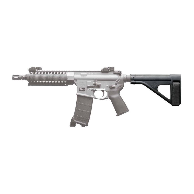 SB Tactical SOB Pistol Stabilizing Brace AR-Style Buffer Tube Skeletonized Black SOB-01-SB