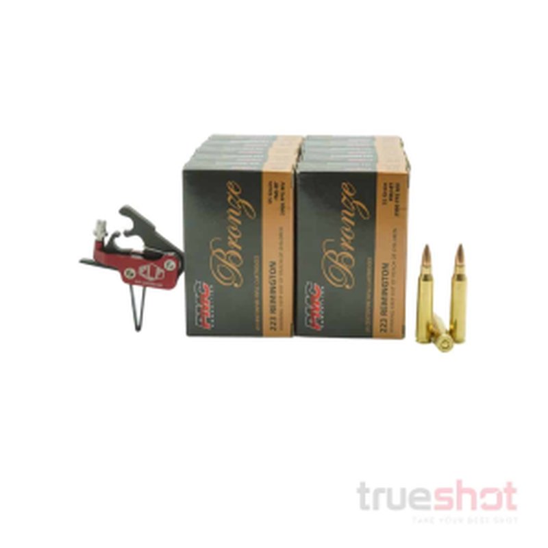 Elftmann Tactical Straight Legacy Match Drop-in AR Trigger Bundle with 200 Rounds Ammo