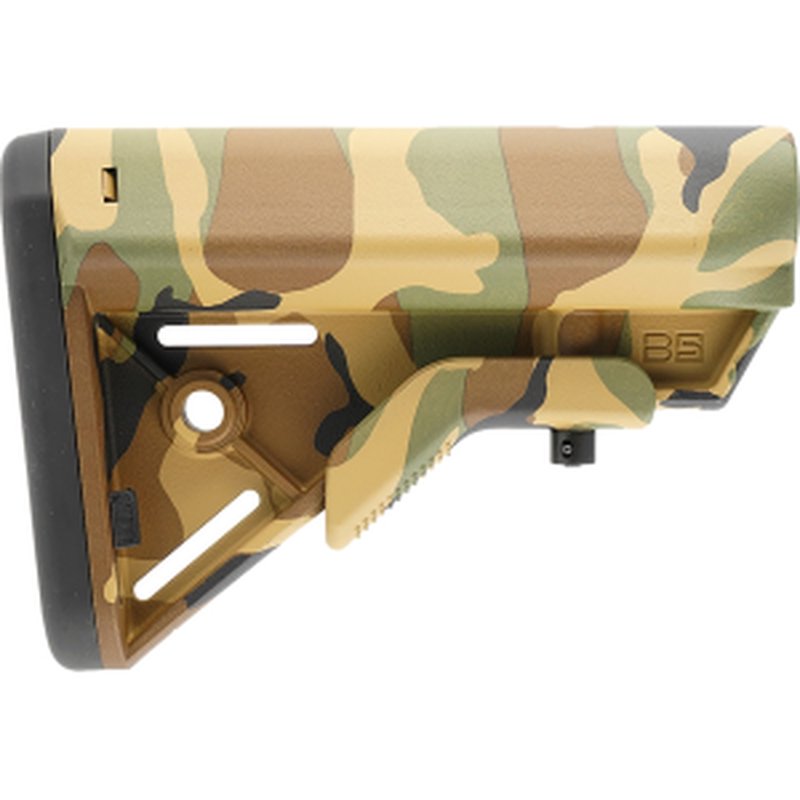 B5 Systems Bravo Collapsible AR-15, AR-10 Stock Woodland Camo