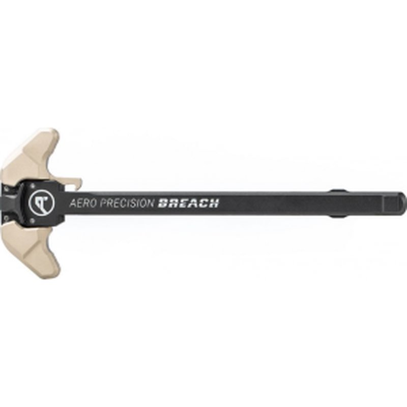 Aero Precision - AR-15 BREACH Ambi Charging Handle with Small Lever - FDE - APRA700120C