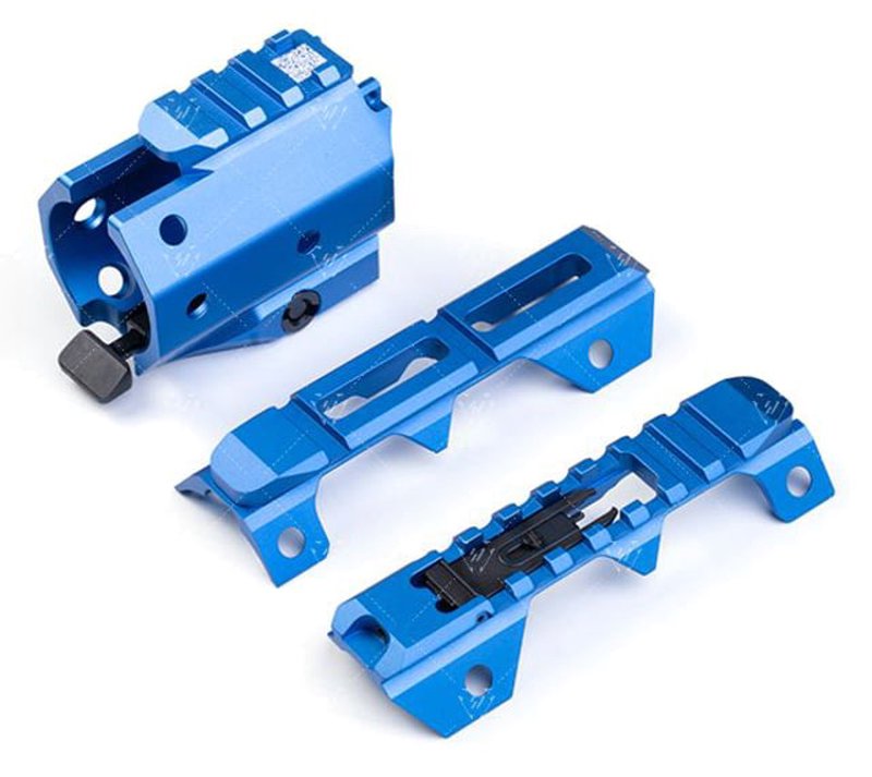 Strike Industries GridLok Sight Rail Attachments Blue 6061 Aluminum SI-GRIDLOK-SIGHTS-BLU
