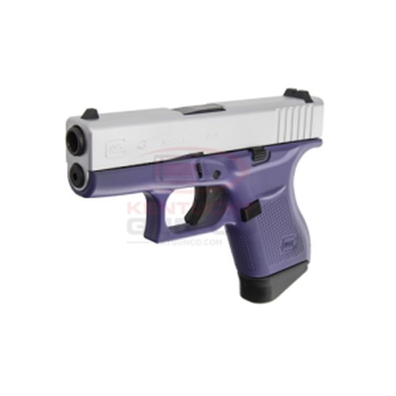 Glock G43 Gen 4 9mm 3.4 in 6rd Purple Stainless - Custom