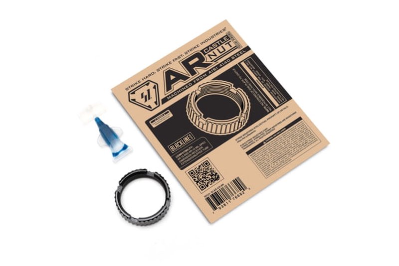 Strike Industries AR Castle Nut SI-AR-CN-BK Color: Black