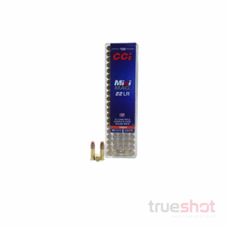 CCI Mini Mag .22 Long Rifle 40 Grain CPRN Ammo - 100 Rounds