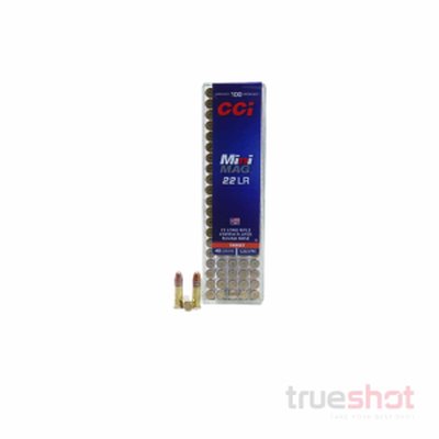 CCI Mini Mag .22 LR 40 Grain CPRN Brass Case Ammo (2500 Rds)