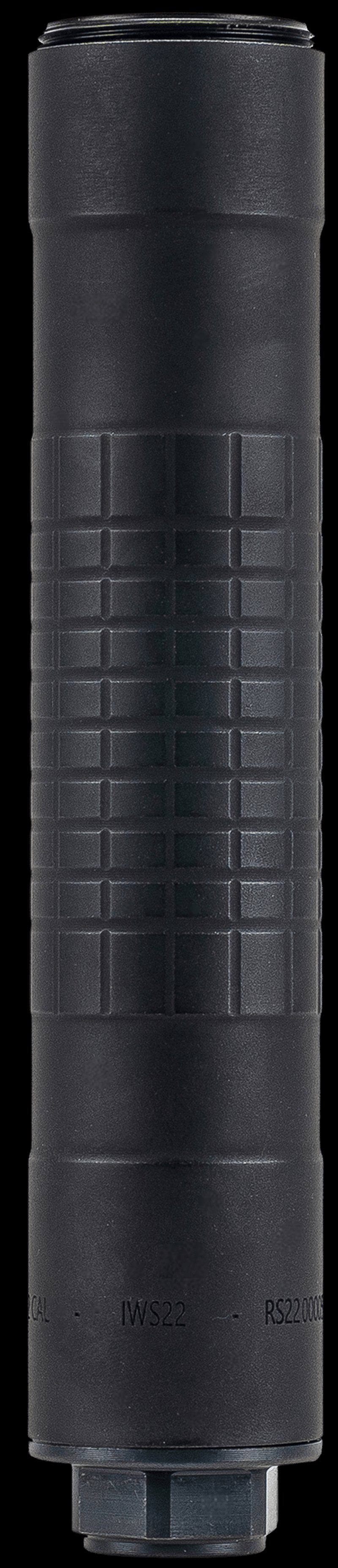 IWI IWS22 Rimfire Suppressor 1/2-28 Direct Thread Black Cerakote