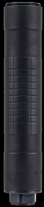 IWI IWS22 Rimfire Suppressor 1/2-28 Direct Thread Black Cerakote