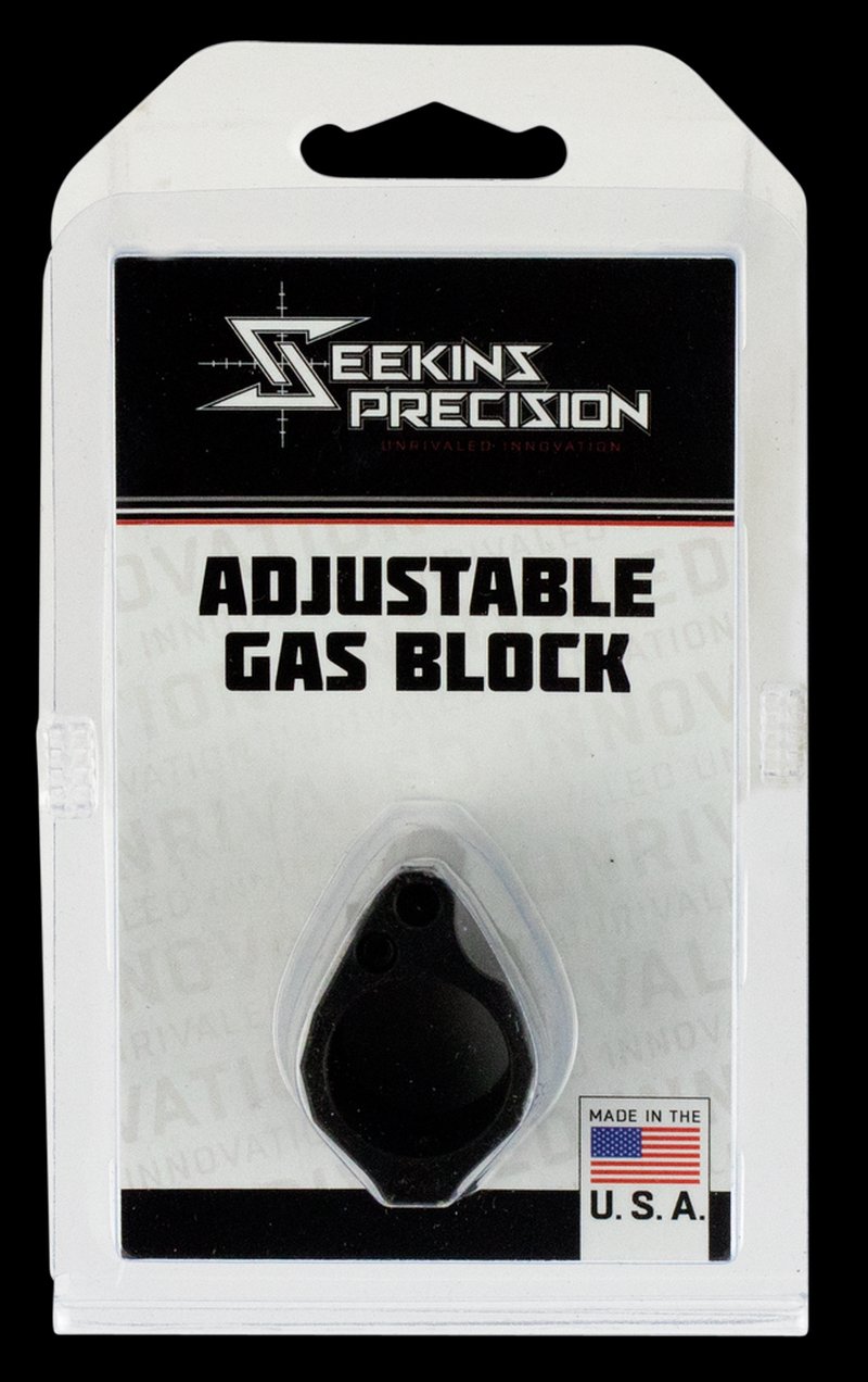 Seekins Precision .750 Low-Profile Adjustable Gas Block, Black Melonite 0011510031
