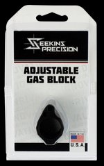 Seekins Precision .750 Low-Profile Adjustable Gas Block, Black Melonite 0011510031