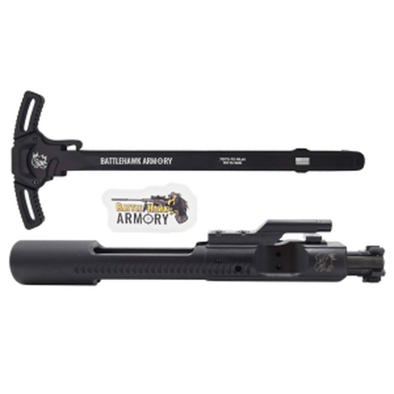 BHA Precision AR-15 6.5 / 6 ARC Black Nitride Complete Bolt Carrier Group - BCG w/ Warhammer Charging Handle