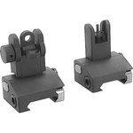 J&E Machine Tech Flip-Up Front & Rear Polymer Sight Set Black