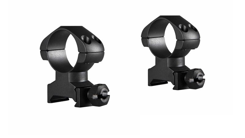 Hawke Precision Steel Ring Mount 1 Inch 2-Piece Weaver High