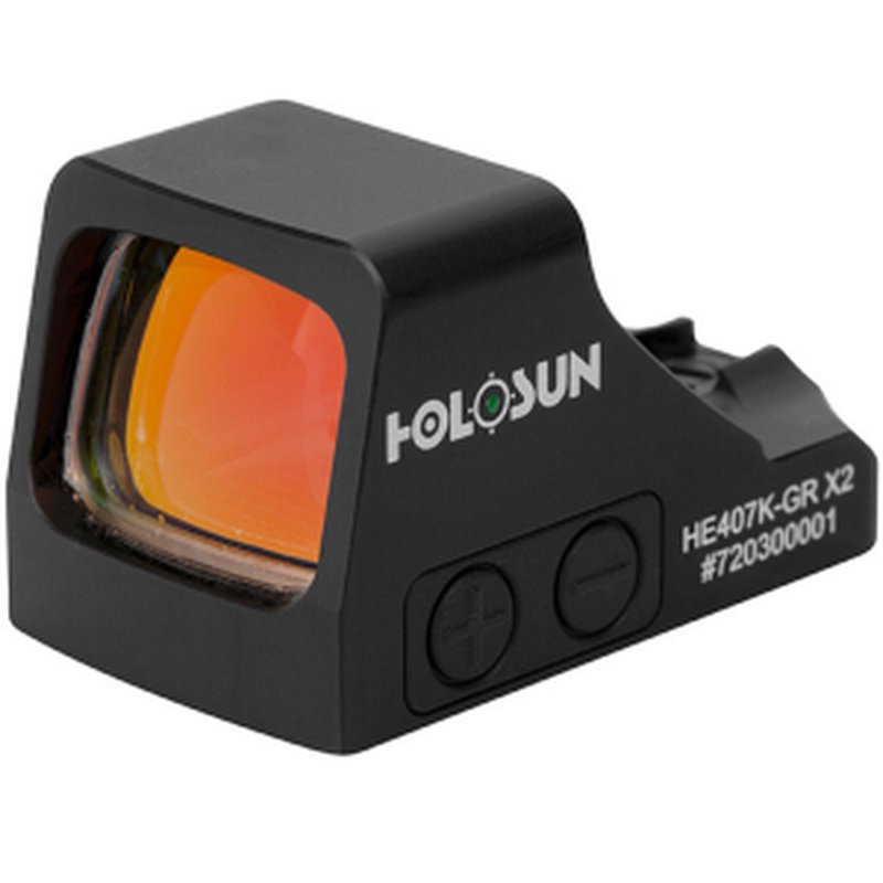 Holosun HE407K-GR-X2 Green Dot Open Reflex Sight 6MOA (Shake Awake, Lock Mode)