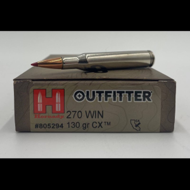 Hornady Outfitter 270 Win 130 CX OTF Ammunition