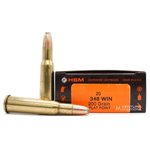 HSM .348 Win 200 GR Flat Point Interlock Ammunition 20 Rounds