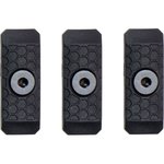 Slate Black Industries M-LOK 1-Slot Rail Cover Polymer Black 3PK