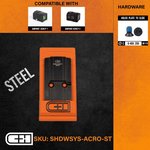 C&H Precision Weapons Optics Adapter Plate for Shadow Systems Slides, Black