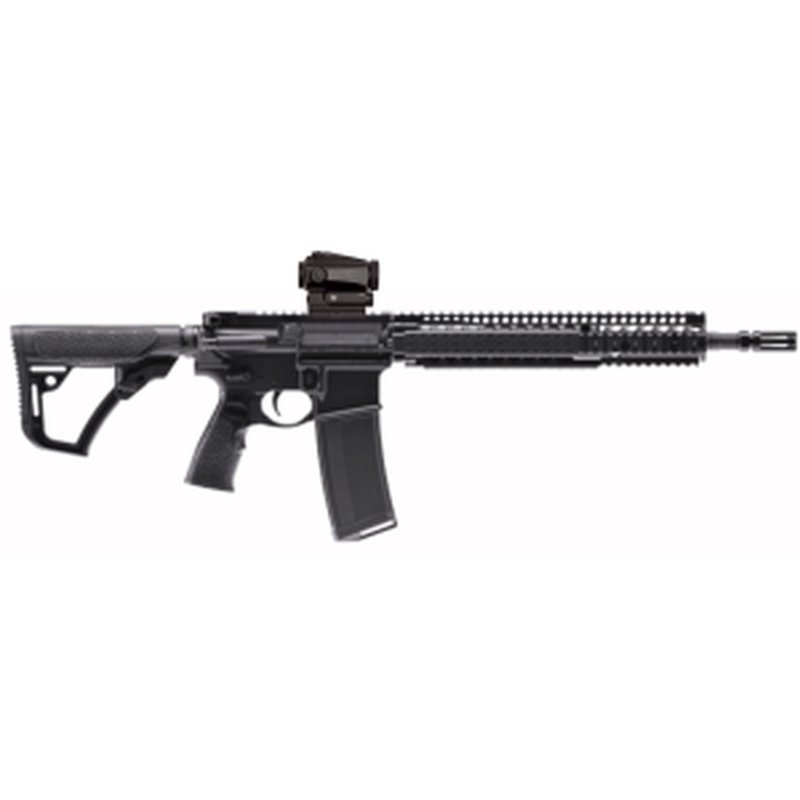 Daniel Defense M4A1 RIS II, 5.56mm, 14.5" P&W Barrel, 1- 32nd Magazine, Black, Rifle w/ Vortex Sparc Red Dot