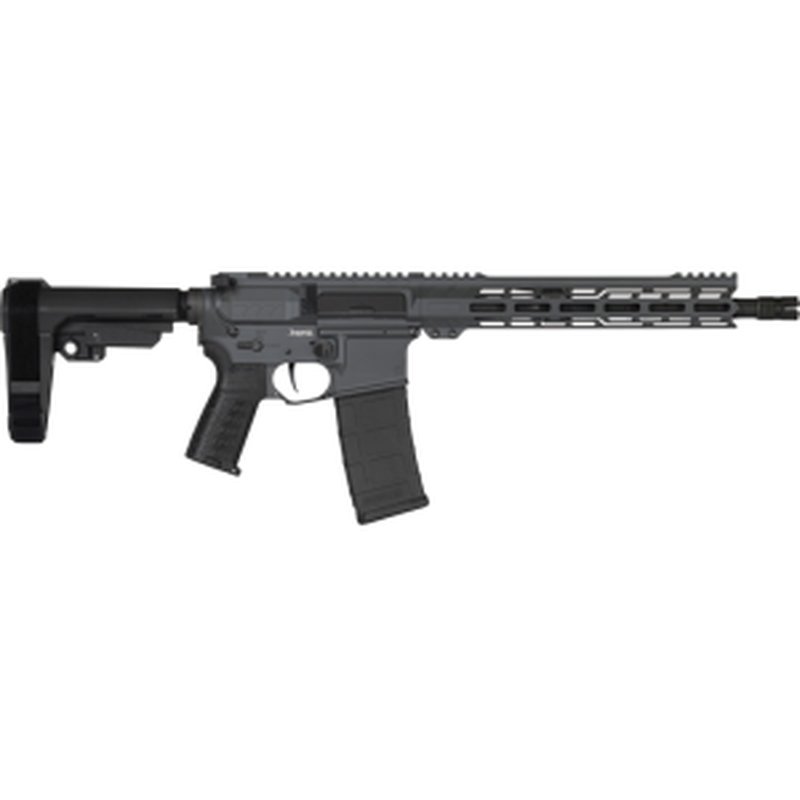 CMMG 30AB20FSG Banshee MK4 30+1 12.50" Black Nitride Medium Taper Threaded Barrel, EML 7" M-LOK Handguards, Sniper Gray Cerakote Aluminum Picatinny Rail Receiver, CMMG Zeroed Grips