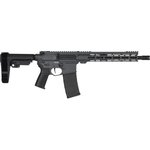CMMG 30AB20FSG Banshee MK4 30+1 12.50" Black Nitride Medium Taper Threaded Barrel, EML 7" M-LOK Handguards, Sniper Gray Cerakote Aluminum Picatinny Rail Receiver, CMMG Zeroed Grips