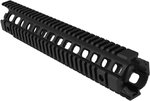 Lead & Steel Drop-in Quad Rail Enhanced Handguard 12in Rifle Length Black