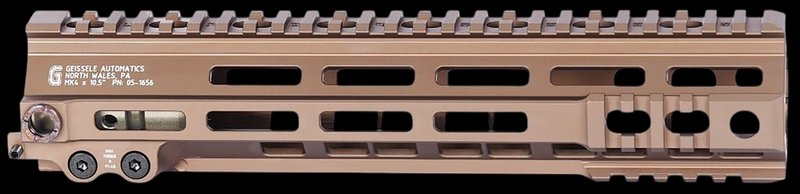 Geissele Automatics Super Modular Rail MK4 M-LOK 10.5in Desert Dirt Color Handguard