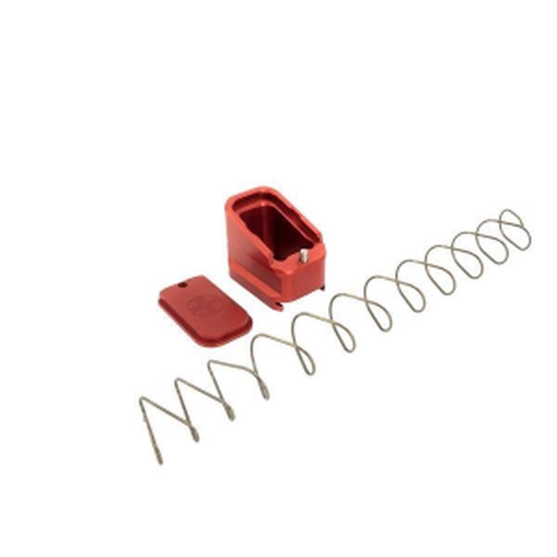 Shield Arms +5/+4 Glock magazine extension +5 for 17/19X and +4 for 22/35 (Red)