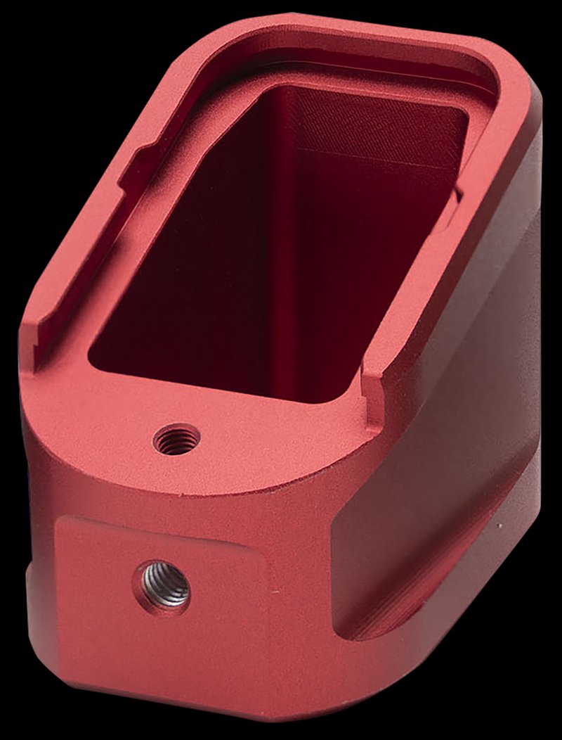 Strike Industries Glock 17/22 Extended Magazine Plate EMPALG17RED 6061-T6 Aluminum Red