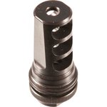 SilencerCo AC142 ASR Muzzle Brake Black Steel with 1/2"-28 tpi Threads for 5.56x45mm NATO