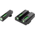 TruGlo TFX Glock High Front/Rear Tritium Fiber Optic Sights Set (Green)