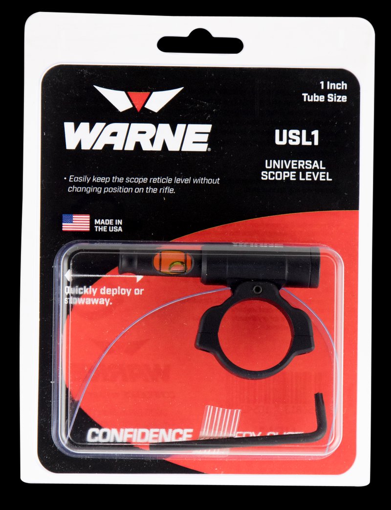 Warne Skyline Universal Scope Level for 1-Inch Scope Tubes Aluminum Ambidextrous USL1