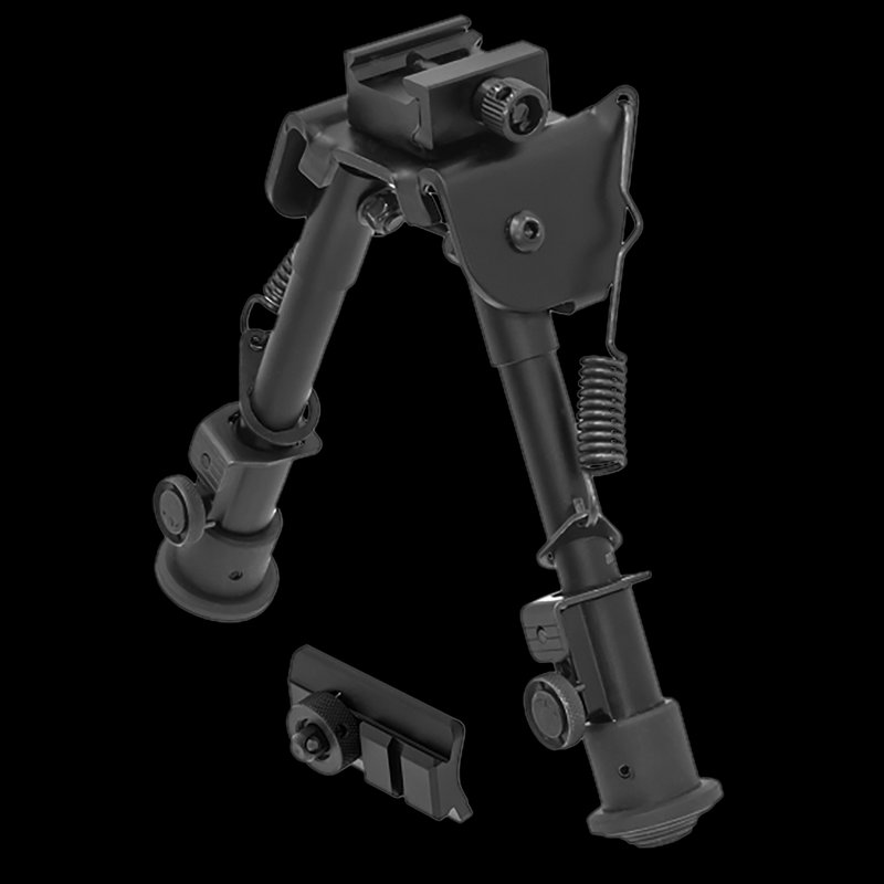 UTG Tactical OP Bipod 6.1–7.9 in Height Dual Picatinny Swivel Stud Aluminum Steel