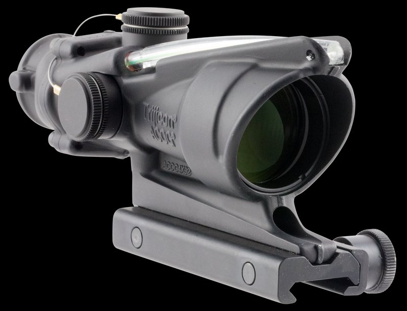 Trijicon 100224 ACOG 4x32mm Black Hardcoat Anodized Green Horseshoe BDC Reticle