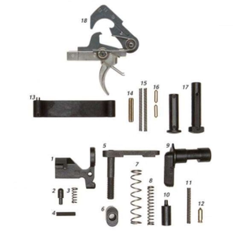 ALG Defense ALG LPK AR-15 Lower Parts Kit w/ ACT Trigger (Less Grip)