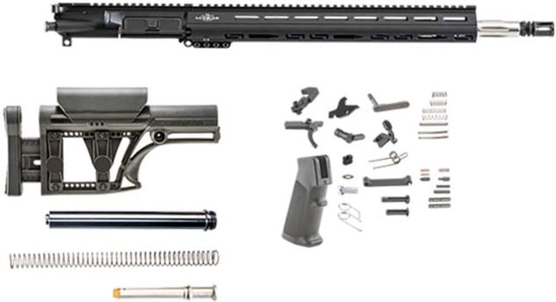 Luth-AR 18 in Bull Rifle Kit Minus Lower Receiver w/Fixed Stock, M-Lok
