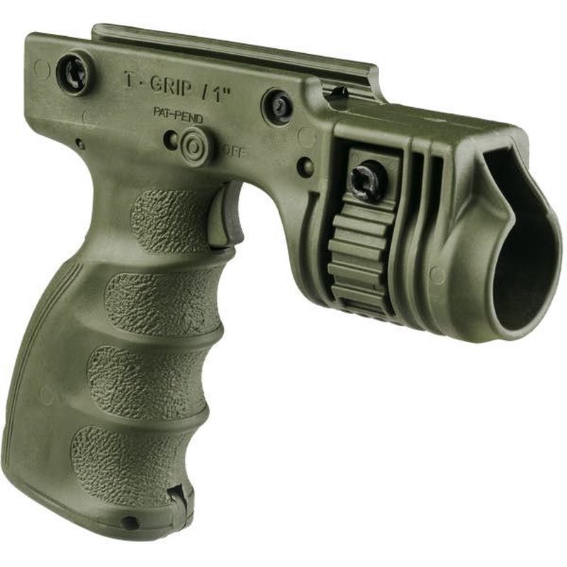 FAB Defense Tactical Grip & 1in. Flashlight Adapter w/ Activation Trigger
