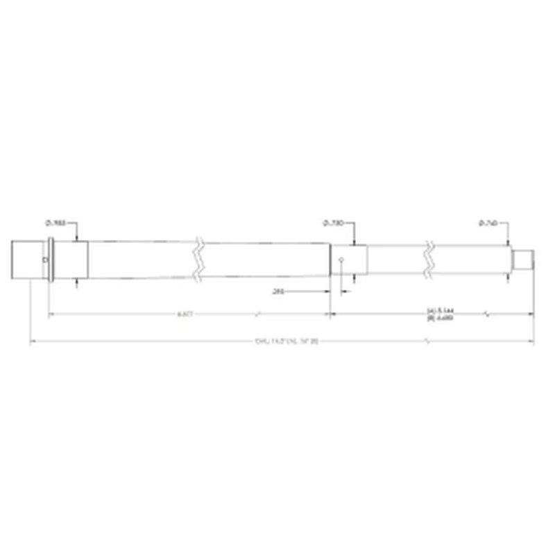 Proof Research AR-15 Barrel 223 Wylde 16in 1:7 Twist 4 Groove 5/8-24 Thread Stainless