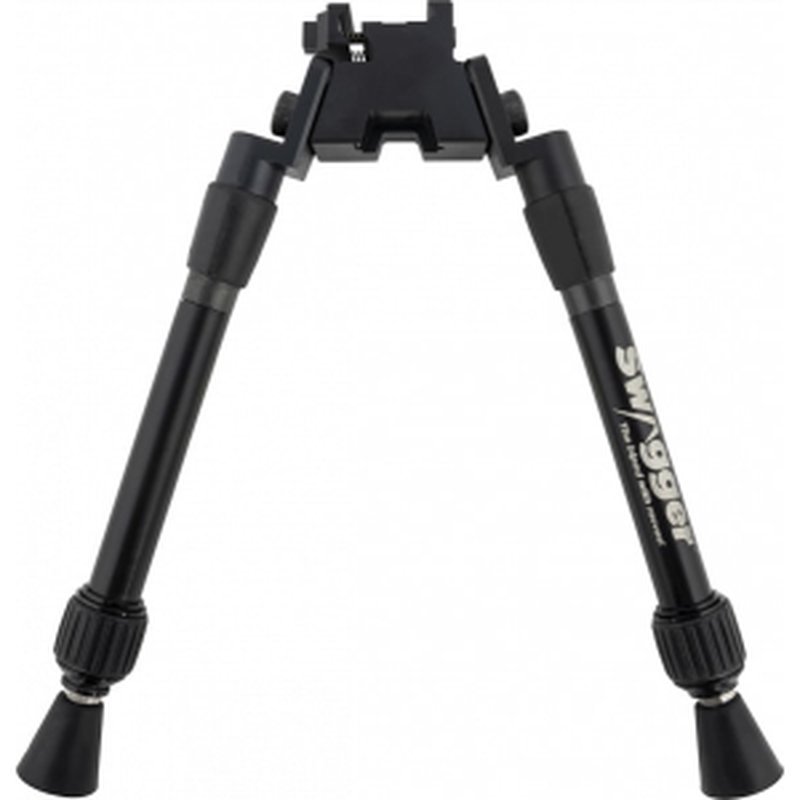 Swagger SWAG-BP-SEA12 Sea12 Extreme Angle Bipod with Black Finish, Picatinny Attachment & 9-12" Vertical Adjustment