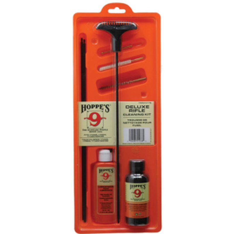 Hoppe's HPP-D17B Cleaning Kit .17-.204 caliber w/ 3-piece steel rod