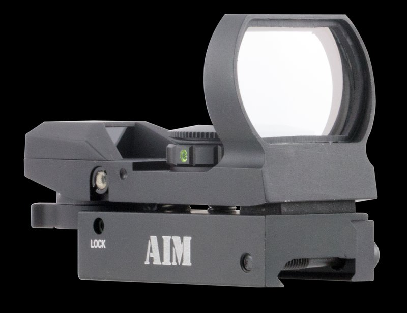 Aim Sports Warfare Edition Reflex Sight 1x24x34mm Red Green Multi Reticle Matte Black RT4WF1