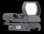 Aim Sports Warfare Edition Reflex Sight 1x24x34mm Red Green Multi Reticle Matte Black RT4WF1