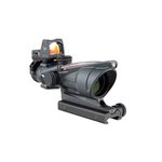 TRIJICON 4x32 ACOG Scope Dual Illum Red Chevron Cerakot Gry