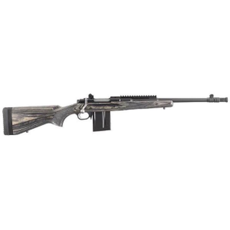 RUGER Gunsite Scout 308 Win 16.1" 10rd Bolt Rifle w/ Threaded Barrel - Black / Wood Laminate